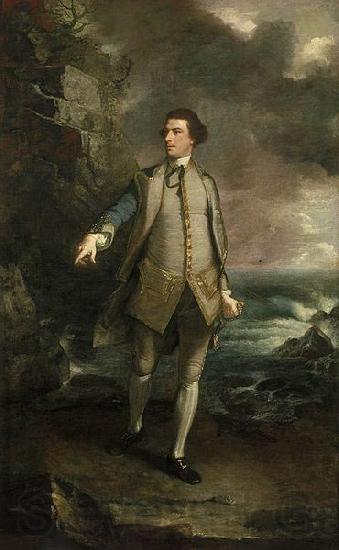 Sir Joshua Reynolds Captain the Honourable Augustus Keppel, Norge oil painting art